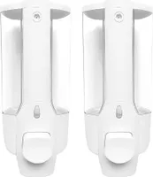 Seifenspender Wandmontage – 350 ml, 2 Stück, Weiß