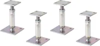 Alberts Pfostenträger 4er Set Pfostenanker höhenverstellbar 150 - 190 mm feuerverzinkt