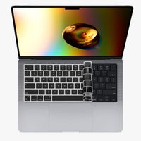 kwmobile Silikon Tastaturschutz für Apple MacBook Pro 14" (2021) - QWERTY US Keyboard Cover Abdeckung - Schwarz