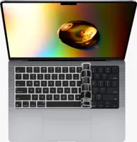 kwmobile Silikon Tastaturschutz für Apple MacBook Pro 14" (2021) A2442 - QWERTY US Keyboard Cover Abdeckung - Schwarz