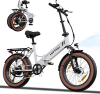 HITWAY 20*4 Zoll Elektrofahrrad mit Reifen Leichtes 250W faltbares, Max 25km/h E-Bike 35-90km Offroad MTB, 7-Gang-Getriebe Elektro-Klapprad E-pedelec