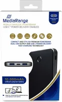 MediaRange Mobiles Ladegerät | Powerbank 10.000mAh mit USB-C™ Power Delivery Schnellladetechnologie