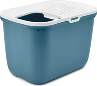 Savic Katzentoilette Hop In - weiß/blau