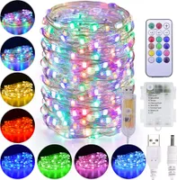 3m 30 LEDs Bunt Lichterkette Außen & Innen Deko Kupferdraht Lichter mit Fernbedienung