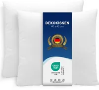 2er Set Kissen Dekokissen, 40x40 cm (kein Reißverschluss), kochfest