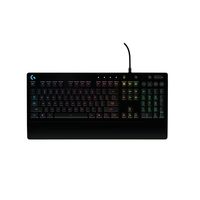 Logitech G213 Prodigy Gaming-Tastatur, RGB-Beleuchtung, Programmierbare G-Tasten, Multi-Media Bedienelemente, Integrierte Handballenauflage, Spritzwassergeschützt
