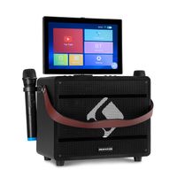 Auna PA Karaoke Maschine, Karaoke-Anlage mit 2 Mikrofonen, Pa Anlage für Kinder & Erwachsene, 12,1" cm Display, Fernbedienung, WiFi, Bluetooth, Karaoke Mikrofon Kabellos, Outdoor Party-Lautsprecher Auna PA Karaoke Maschine, Karaoke-Anlage mit 2 Mikrofonen, Pa Anlage für Kinder & Erwachsene, 12,1" cm Display, Fernbedienung, WiFi, Bluetooth, Karaoke Mikrofon Kabellos, Outdoor Party-Lautsprecher