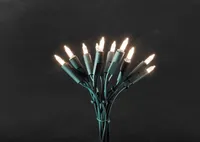 Konstsmide - LED Minilichterkette, 35 warm weiße Dioden, 230V, Innen, grünes Kabel ; 6302-100