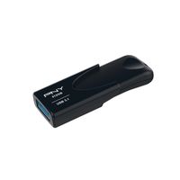 PNY Attache 4, 512 GB, USB Typ-A, 3.2 Gen 1 (3.1 Gen 1), 80 MB/s, Ohne Deckel, Schwarz