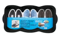Bestlivings Schuhabtropfschale Fußmatte Kunststoff (1-tlg., M -  38x38x2,5cm), Schuhwanne mit hohem Rand - Aptropfunterlage für Schuhe,  Schuhmatte