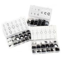 Wiltec Sicherheitsring Seegerring Set 900 teilig, 1,5-32 mm, Sprengring Sortiment in übersichtlicher Kunststoffbox, E Clips Innenringe Außenringe