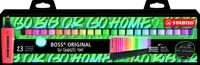 Zvýrazňovače - STABILO BOSS ORIGINAL - sada 23 tabulek - Snooze One Edition - 9 fluorescenčních barev, 14 pastelových barev