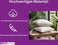 Kissenfüllung Federkissen Füllkissen Kopfkissen Kissen Füllung 100% Federn