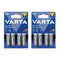 VARTA Lithium Batterie "Professional Lithium" Mignon 6106 (AA) 2.900 mAh 2 Blister je 4 Batterien