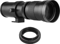 Kamera MF Super Tele-Zoomobjektiv F / 8.3-16 420-800 mm T-Halterung mit Adapterring Universal 1/4 Gewinde Ersatz fuer Canon EF-Mount-Kameras EOS 80D 77D 70D 60D 60Da 50D 7D 6D 5D T7i T7s T6s T6i T6i T5i T5i T3i T3i T3 T2i SL2 SL1