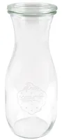 Weck Glasflasche Saftflaschen Glas 0,5 L 6 Stück Flasche für Säfte, Weckgläser