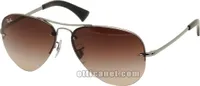 Ray-Ban RB3449, Erwachsener, Uni, Pilot, Silber, Nicht-polarisierte Linse, Metall