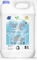 Destilliertes Wasser 100% rein 5L | Demineralisiertes Wasser 5L - destilliertes Wasser, geeignet für Bügeleisen, Luftbefeuchter, Batterien und mehr