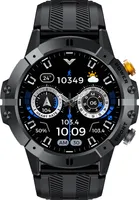 INF Smartwatch mit Herzfrequenz-, Blutdruck- und Blutsauerstoffmessung Schwarz