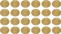Platzteller Dekoteller Ø 33 cm gold Set zu 24 Stück