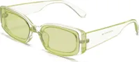 Rechteckige Sonnenbrille für Damen, Retro-Mode-Sonnenbrille, Schutz, Vintage, schmaler quadratischer Rahmen