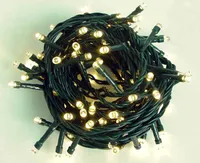 LED Lichterkette 200 300 400 500 600 warmweiß Weihnachten Kabel grün, Lichterkette:200er