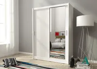 Skříň se zrcadlem 150 cm MARVAN - bílá