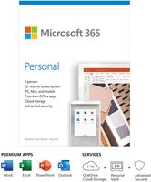 Microsoft 365 Personal QQ2-00989 1 Person, Lizenzlaufzeit 1 Jahr(e), Englisch, Medienlos, P6