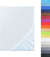 NatureMark - Mikrofaser SPANNBETTLAKEN viele Größen und Farben Markenware (180x200-200x200 cm, weiß)