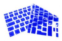 System-S Silikon Tastaturschutz Tastaturabdeckung AZERTY Französische Tastatur Abdeckung Schutz für MacBook Pro 13 Zoll 15 Zoll 17 Zoll iMac MacBook Air 13 Zoll in Blau