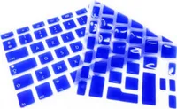 System-S Silikon Tastaturschutz Tastaturabdeckung AZERTY Französische Tastatur Abdeckung Schutz für MacBook Pro 13 Zoll 15 Zoll 17 Zoll iMac MacBook Air 13 Zoll in Blau