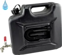 Wasserkanister mit Hahn 10l , Wasserbehälter mit verstecktem Trichte, Campingkanister Trinkwasserkanister Kunststoff Kanister Behälter Wassertank