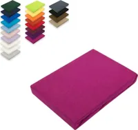 Jersey Spannbettlaken 200 x 220 cm Pink