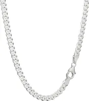 925 Sterling Silber Kette Panzerkette 60cm 4,10mm Breit 23,6g 1837