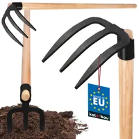 KOTARBAU® Geschmiedete Kartoffelhacke mit Langem Stiel aus Buchenholz Lackiert 110 cm