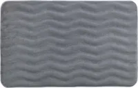 WENKO Bad Teppich Matte Bad Vorleger Dusche Teppich Memory Foam WAVES 50x80cm