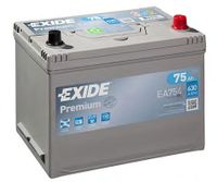 Autobatterie EXIDE 12 V 75 Ah 630 A/EN EA754 L 270mm B 173mm H 222mm NEU