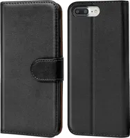 Book Case iPhone 7 Plus iPhone 8 Plus Hülle FlipCover Handy Tasche Schutz Hülle