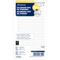 Filofax, Kalendár 2024 osobný, deň / 1 strana, linky, ČJ+SJ