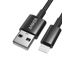 Anker 331 USB-A to Lightning Kabel (Nylon) Black / 3.3ft