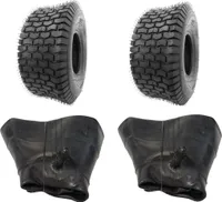2x Schlauch + 2x 20x8.00-8 Profil LG01 Rasenreifen Reifen für Rasentraktor Aufsitzmäher 20x8-8 Rasenmäherreifen