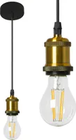 Toolight Pendellampe App005-1Cp Lumo Gold 1-Lichtquelle E27 Einstellbar