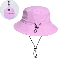 Bucket Hat Faltbarer Wasserdichter Sonnenhut Kordelzug Outdoor Sonne Fischer Strandhut Dschungel Wandern Boonie Hut Fischerhut Schnelltrocknend Mann Frauen (Lila)