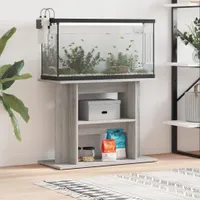 vidaXL Akvarijní stojan Grey Sonoma 80x35x60 cm Dřevěný materiál