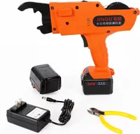 Elektrische Rebar Bindemaschine Handheld Automatische Rebar Maschine Wiederaufladbar für Stahlbänder 6 mm - 25 mm 12V 13200M