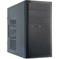 Chieftec HT-01B-OP, mini tower, PC, czarny, micro ATX, aluminium, domowe biuro