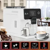 Kaffeevollautomat Cremona Weiß – Touch-Funktion, Cappuccino-Milchsystem, Farbdisplay