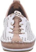 Gemini Damen Ballerina Slipper Mokassins Schnürung 003138-01, Größe:38 EU, Farbe:Grau