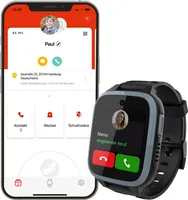 XGO3 Kinder-Smartwatch in Schwarz, Begleiter im Familienalltag mit GPS