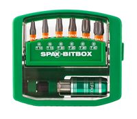 SPAX-BITBOX T-STAR PLUS (6 BITS T10-T40 25MM + 1  Schnellwechsel-Bithalter)